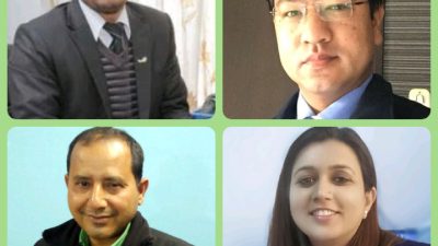 पदक पाउने चिकित्सक स्वास्थ्यकर्मी