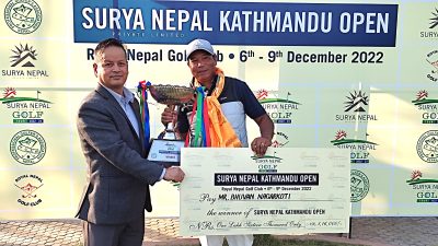 भुवनलाई सुर्य नेपाल काठमाडौं ओपनको उपाधि