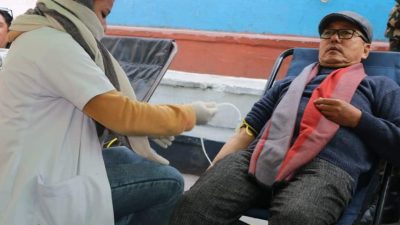 उपप्रधानमन्त्री लिङ्देनद्वारा ८३ औं पटक रक्तदान